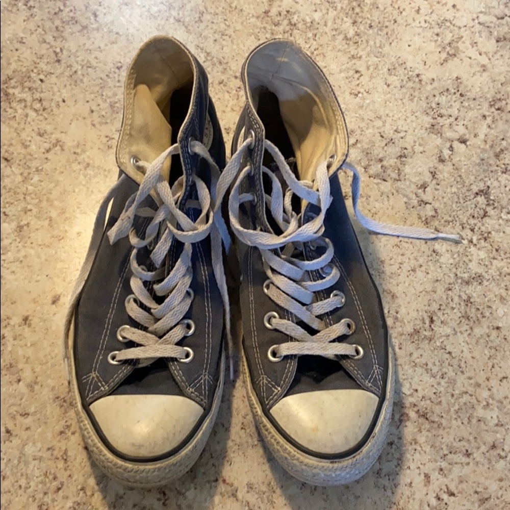 Navy Blue Hi-top Converse